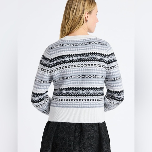 Free Assembly Black and White Patterned Crew Neck Sweater - Picture 2 of 5